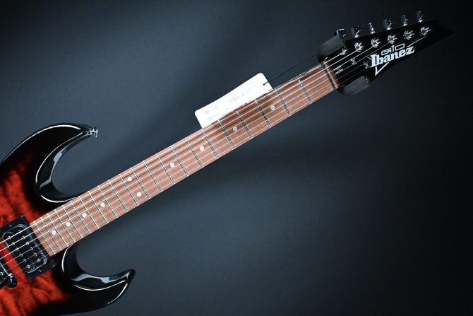 Ibanez Gio Series GRX70QA-TRB Transparent Red Burst #525
