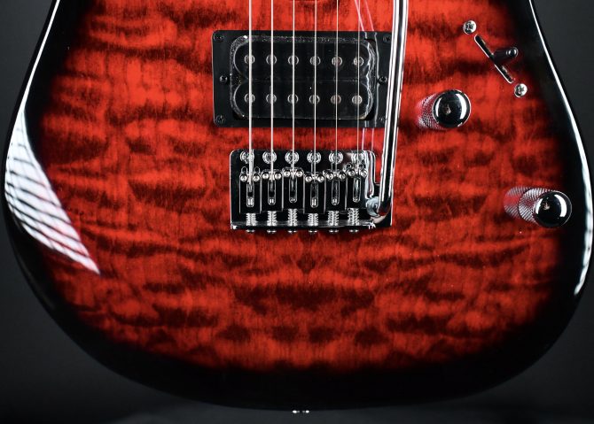 Ibanez Gio Series GRX70QA-TRB Transparent Red Burst #525