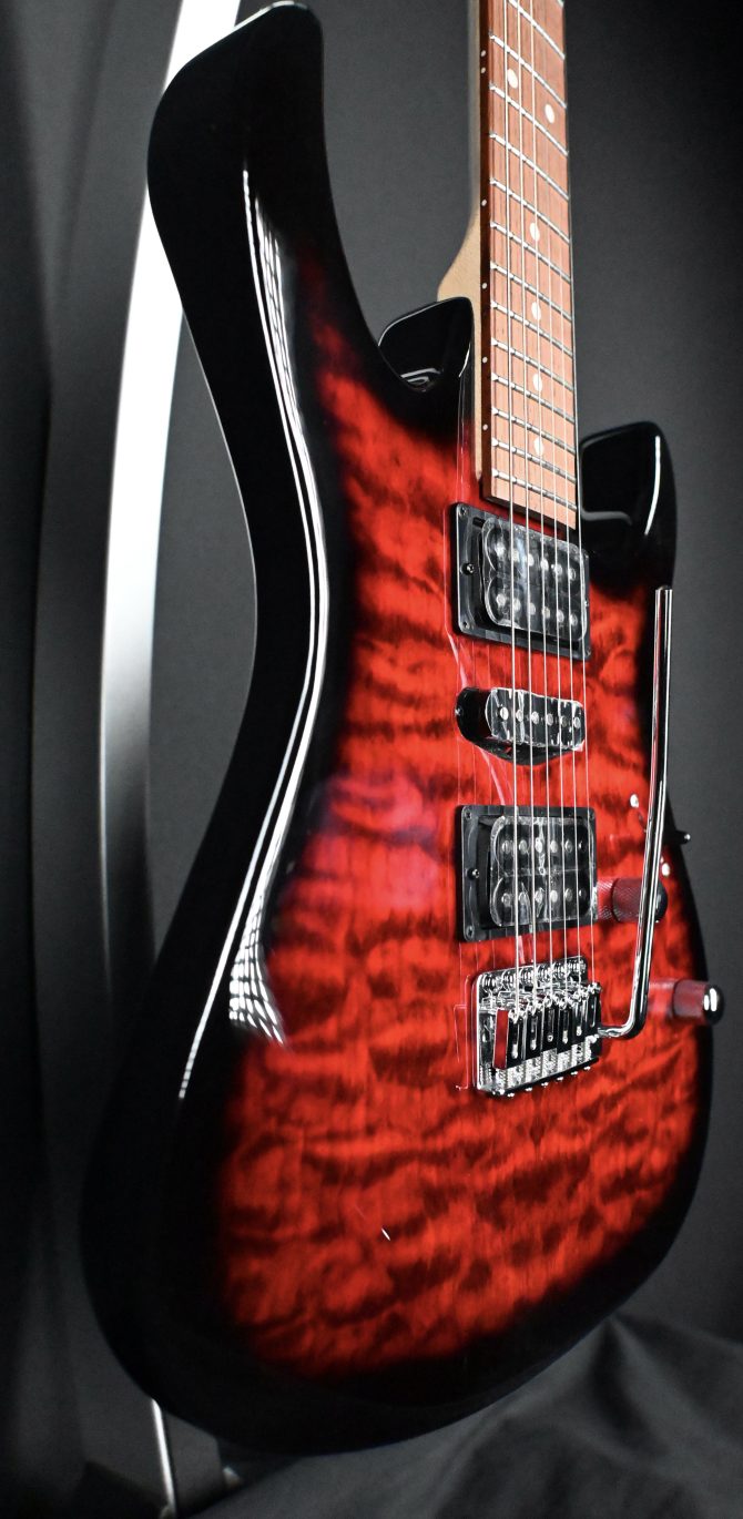 Ibanez Gio Series GRX70QA-TRB Transparent Red Burst #525