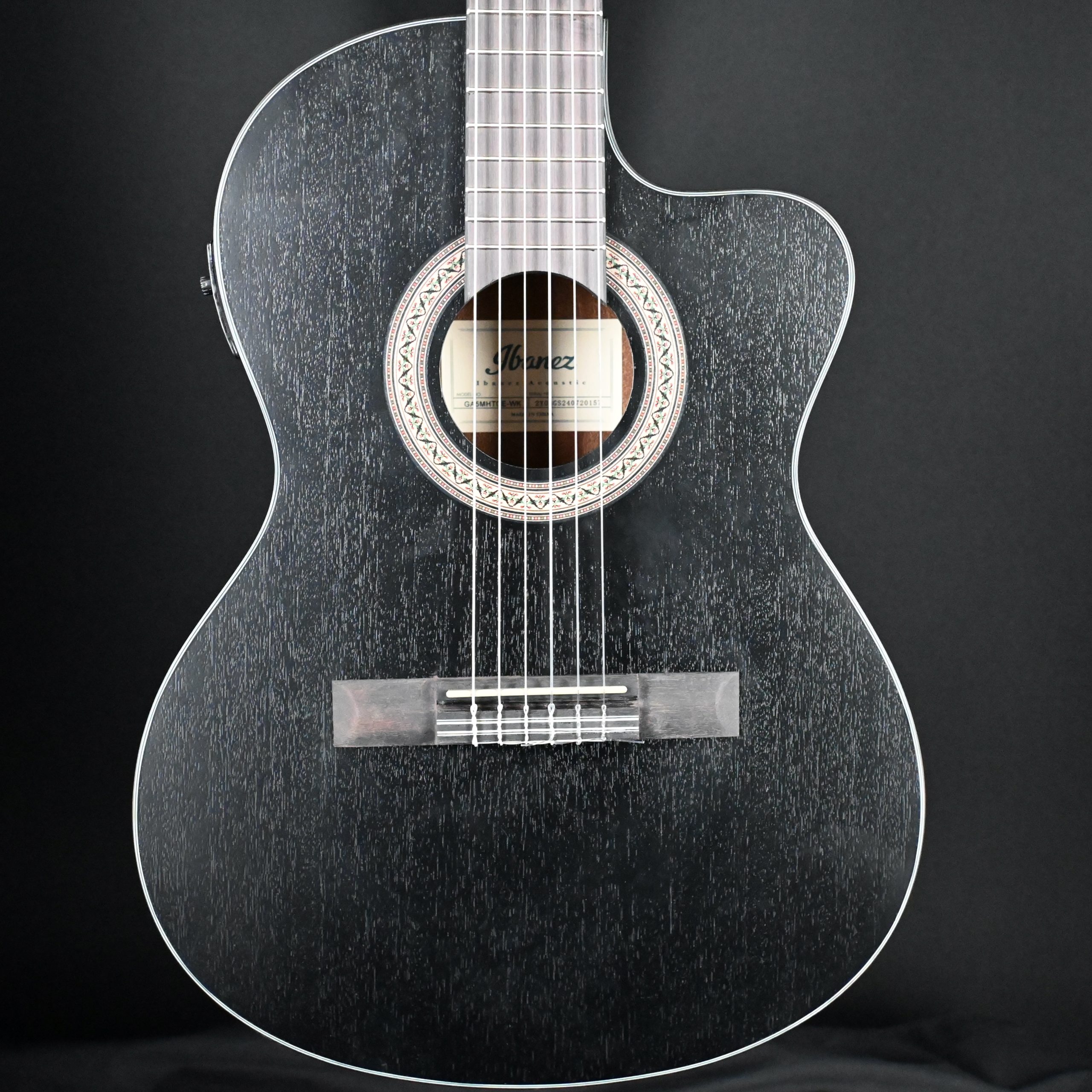 Ibanez エレキギター ブラック Ibanez GA5MHTCE-WK Weathered Black Classical #157 - Bay Tunes Guitars