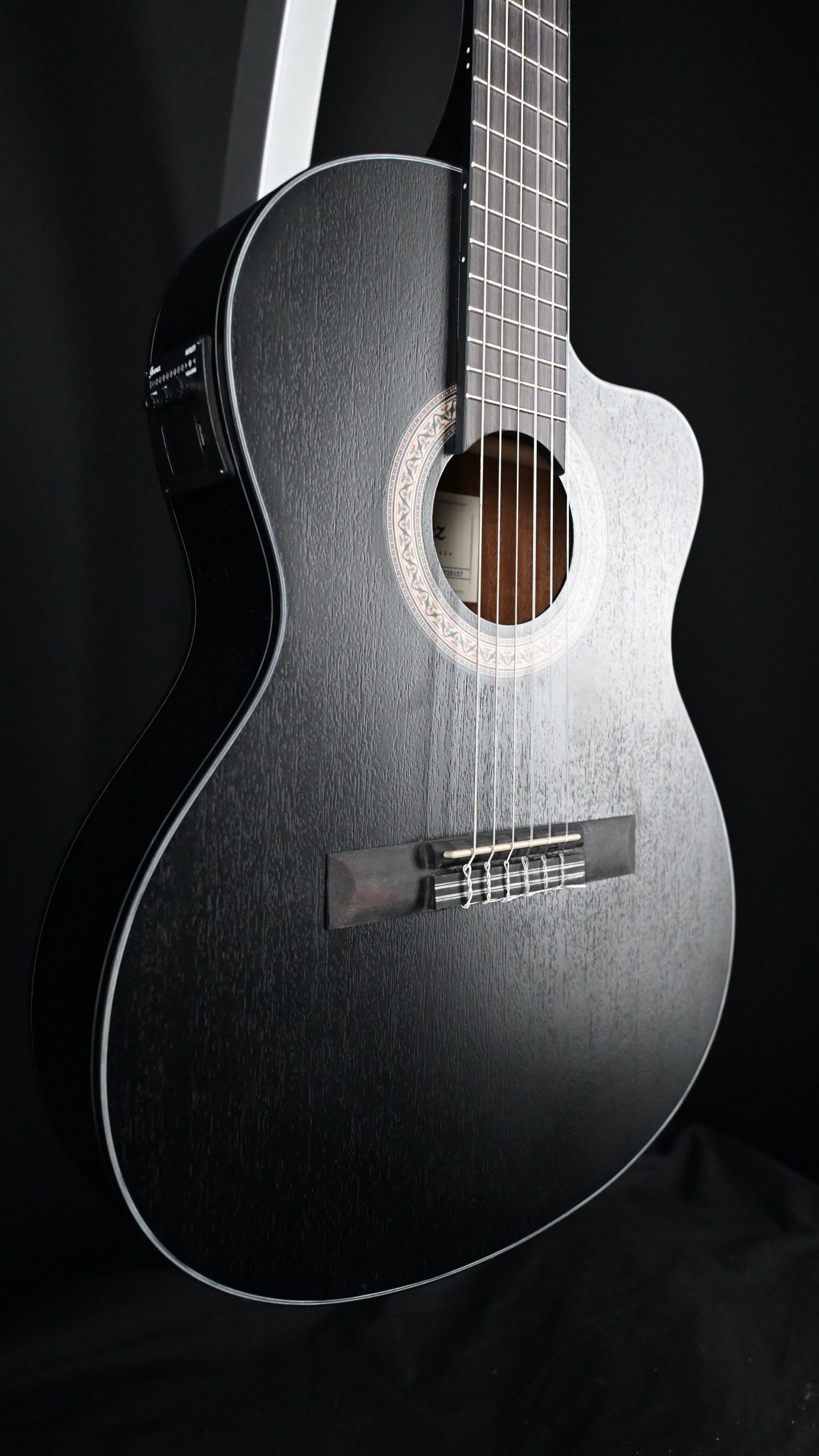 Ibanez GA5MHTCEWK Weathered Black Classical 157 Bay Tunes Guitars