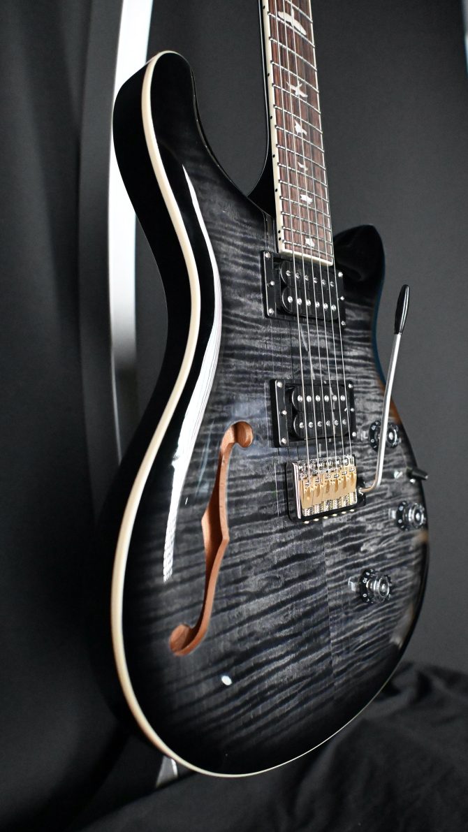 PRS SE Custom 24 Semi-Hollow Piezo Charcoal #648