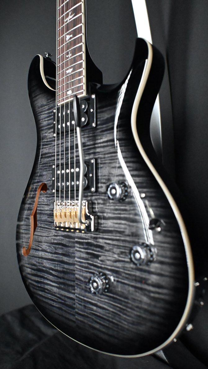 PRS SE Custom 24 Semi-Hollow Piezo Charcoal #648
