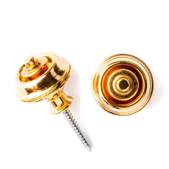Dunlop SLS1034G Straplok Strap Retainers Dual Design Gold