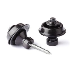 Dunlop Straplok Strap Retainers Traditional - Black Oxide