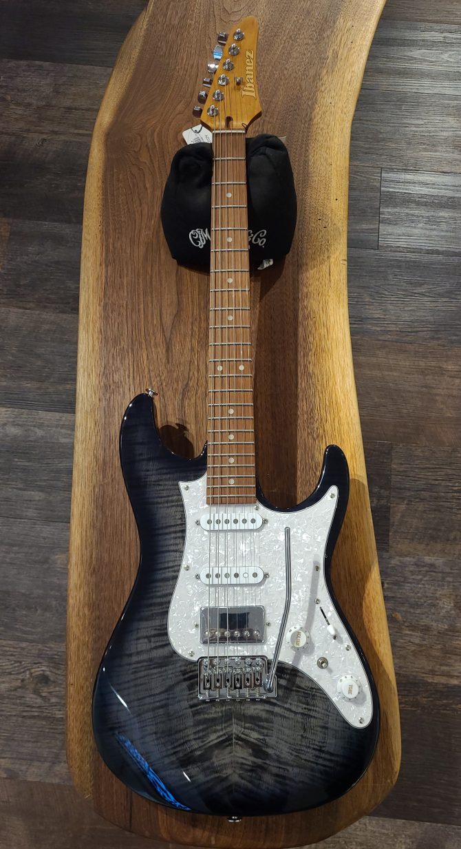 Ibanez AZ22S1F-TKS Transparent Black Sunburst #433
