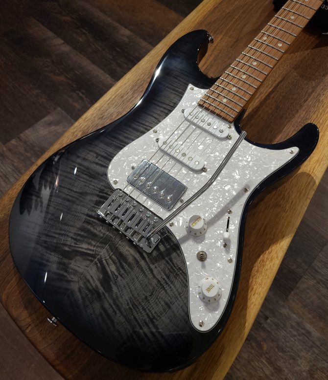Ibanez AZ22S1F-TKS Transparent Black Sunburst #433