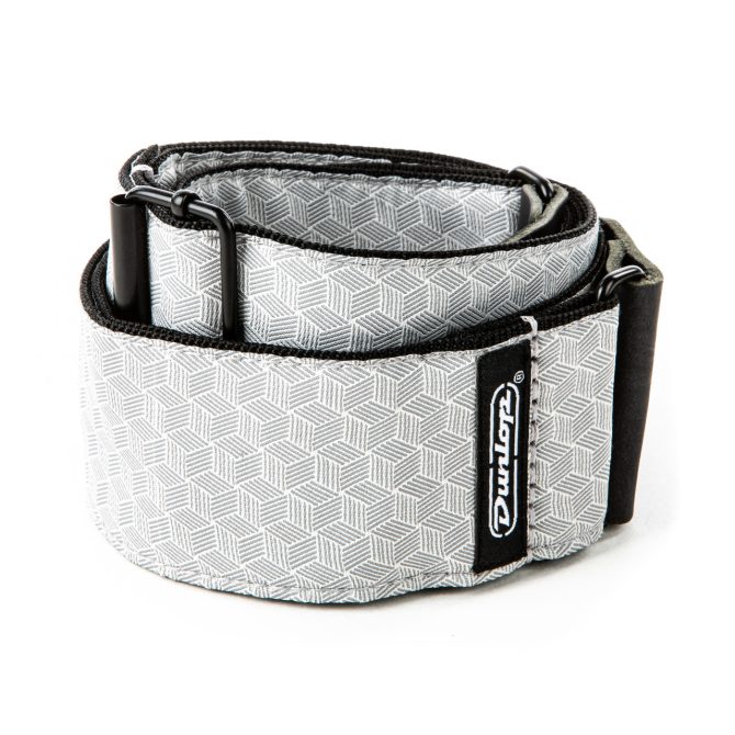 Dunlop Jacquard Cube Hatch Light Grey Strap