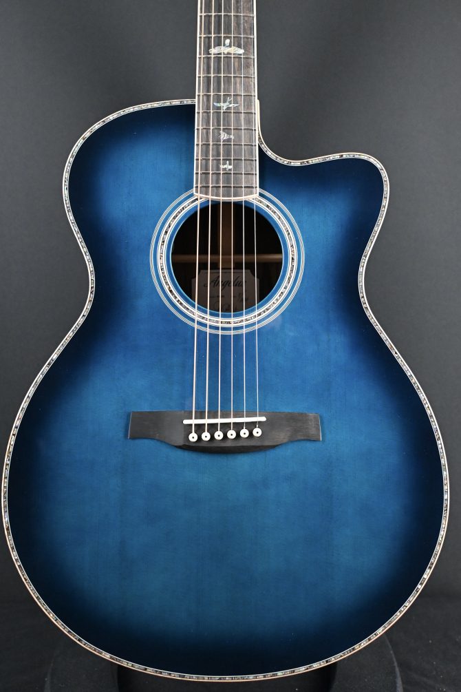 PRS A60E Angelus Acoustic Cobalt Blue Burst #481