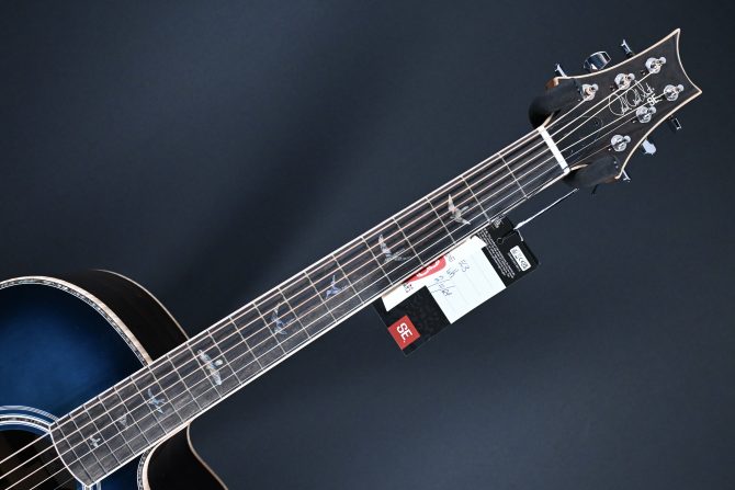 PRS A60E Angelus Acoustic Cobalt Blue Burst #481