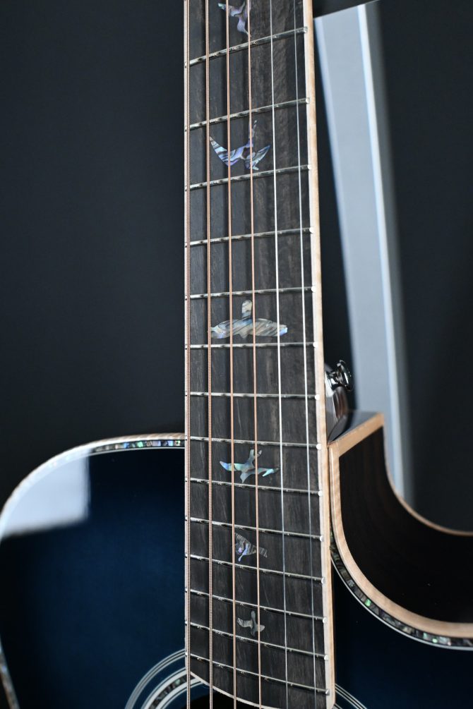 PRS A60E Angelus Acoustic Cobalt Blue Burst #481