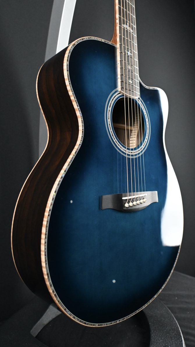 PRS A60E Angelus Acoustic Cobalt Blue Burst #481