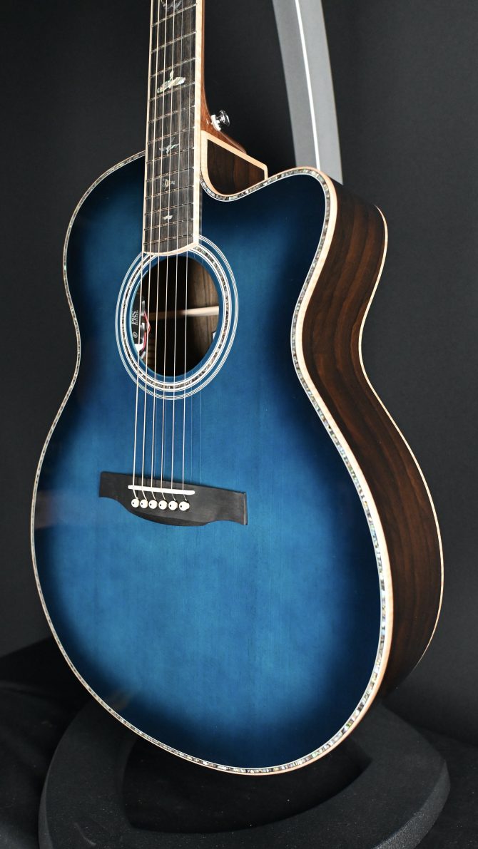 PRS A60E Angelus Acoustic Cobalt Blue Burst #481