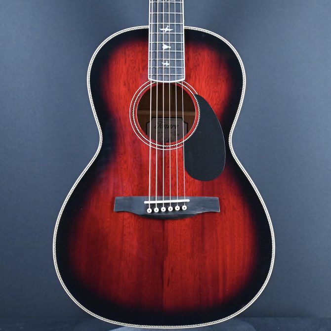 PRS SE P20E Tonare Parlor Acoustic FIre Red Burst #474