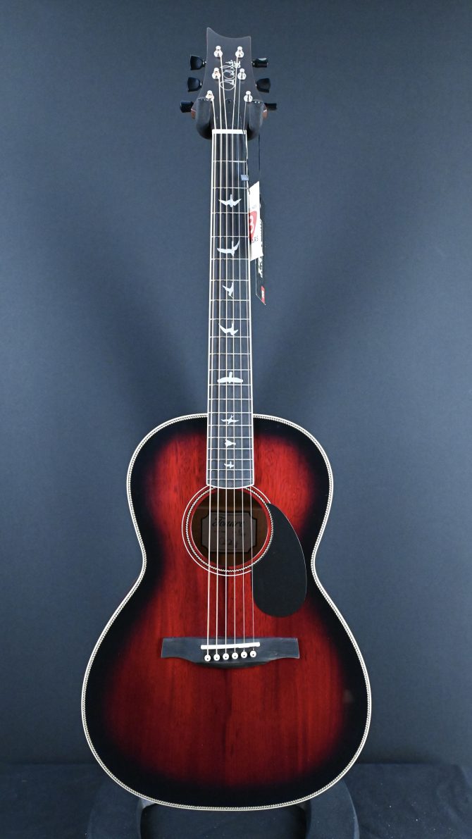 PRS SE P20E Tonare Parlor Acoustic FIre Red Burst #474