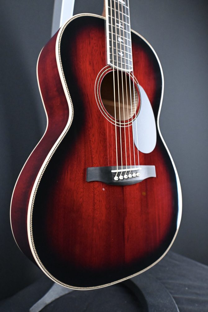 PRS SE P20E Tonare Parlor Acoustic FIre Red Burst #474