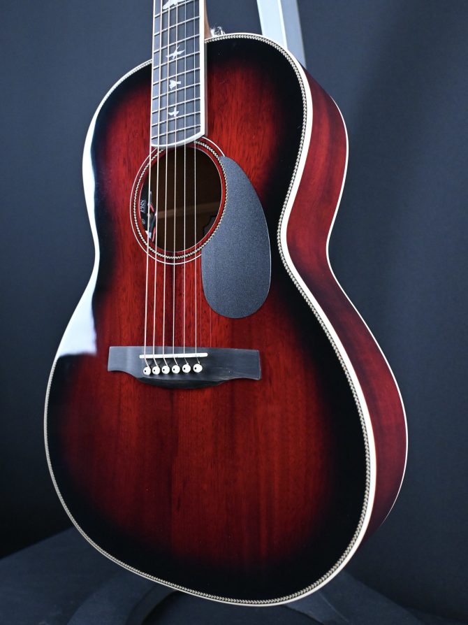 PRS SE P20E Tonare Parlor Acoustic FIre Red Burst #474