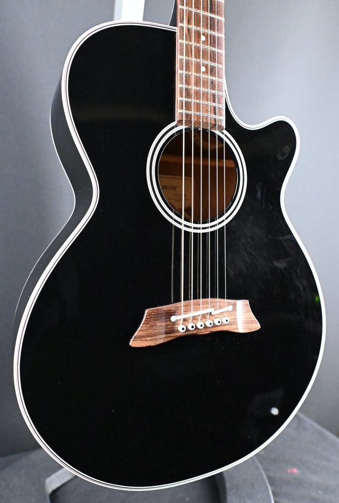 Takamine EF261S-BL Black Acoustic Electric Guitar 2000