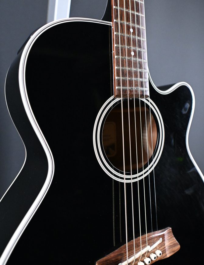 Takamine EF261S-BL Black Acoustic Electric Guitar 2000