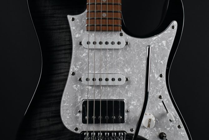 Ibanez AZ22S1F-TKS Transparent Black Sunburst #433