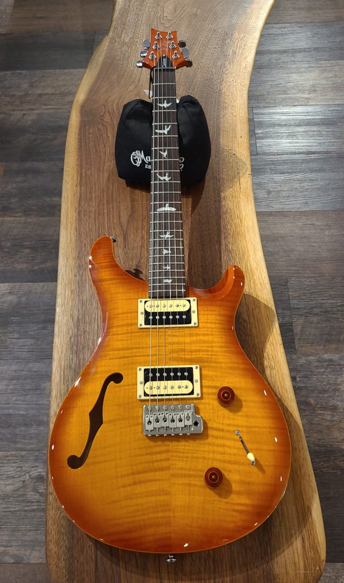 PRS SE Custom 22 Semi Hollow Vintage Sunburst 2019