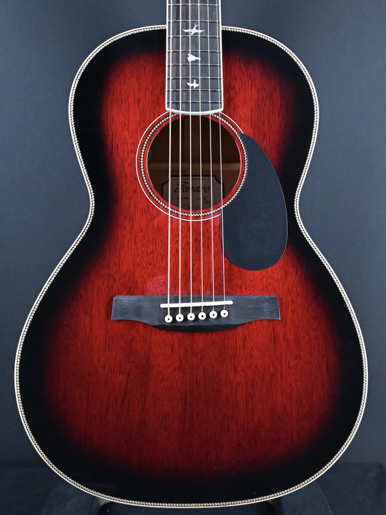 PRS SE P20E Tonare Parlor Acoustic FIre Red Burst #422