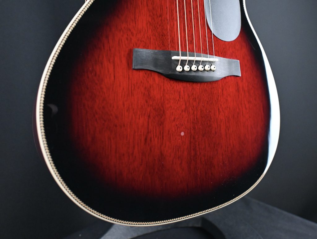 PRS SE P20E Tonare Parlor Acoustic FIre Red Burst #422