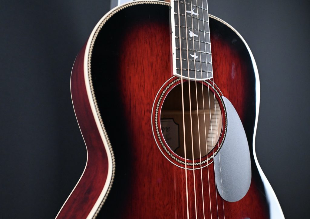 PRS SE P20E Tonare Parlor Acoustic FIre Red Burst #422