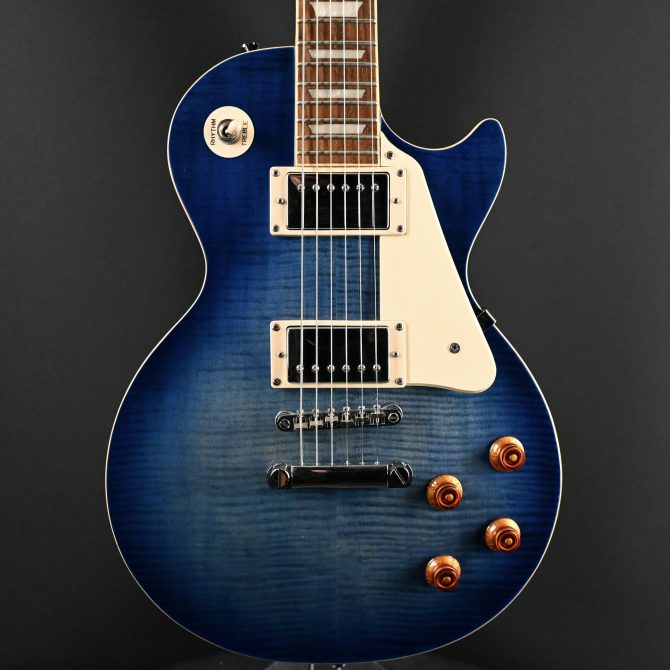 Epiphone Les Paul Standard Plus Top Trans Blue Electric Guitar 2007