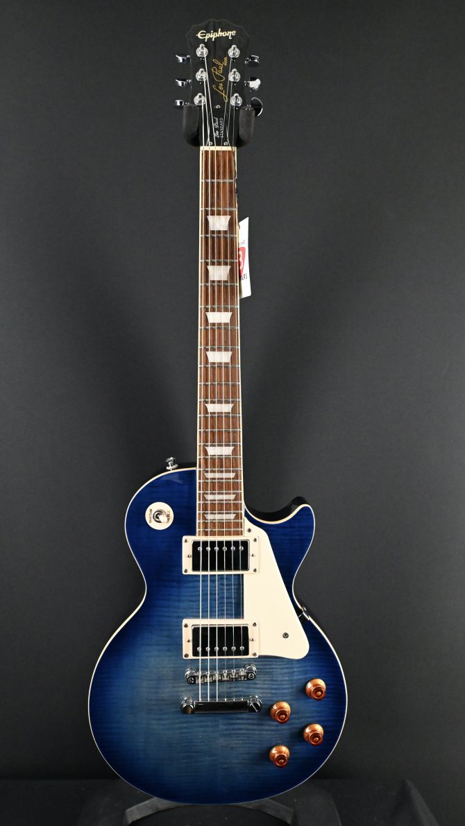 Epiphone Les Paul Standard Plus Top Trans Blue Electric Guitar 2007