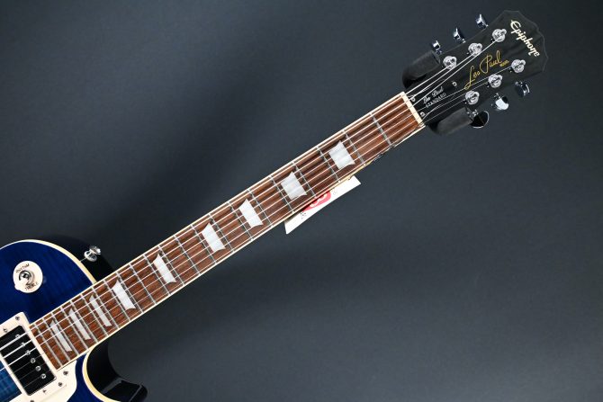 Epiphone Les Paul Standard Plus Top Trans Blue Electric Guitar 2007