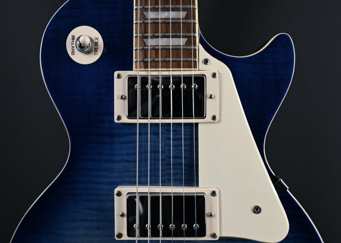 Epiphone Les Paul Standard Plus Top Trans Blue Electric Guitar 2007