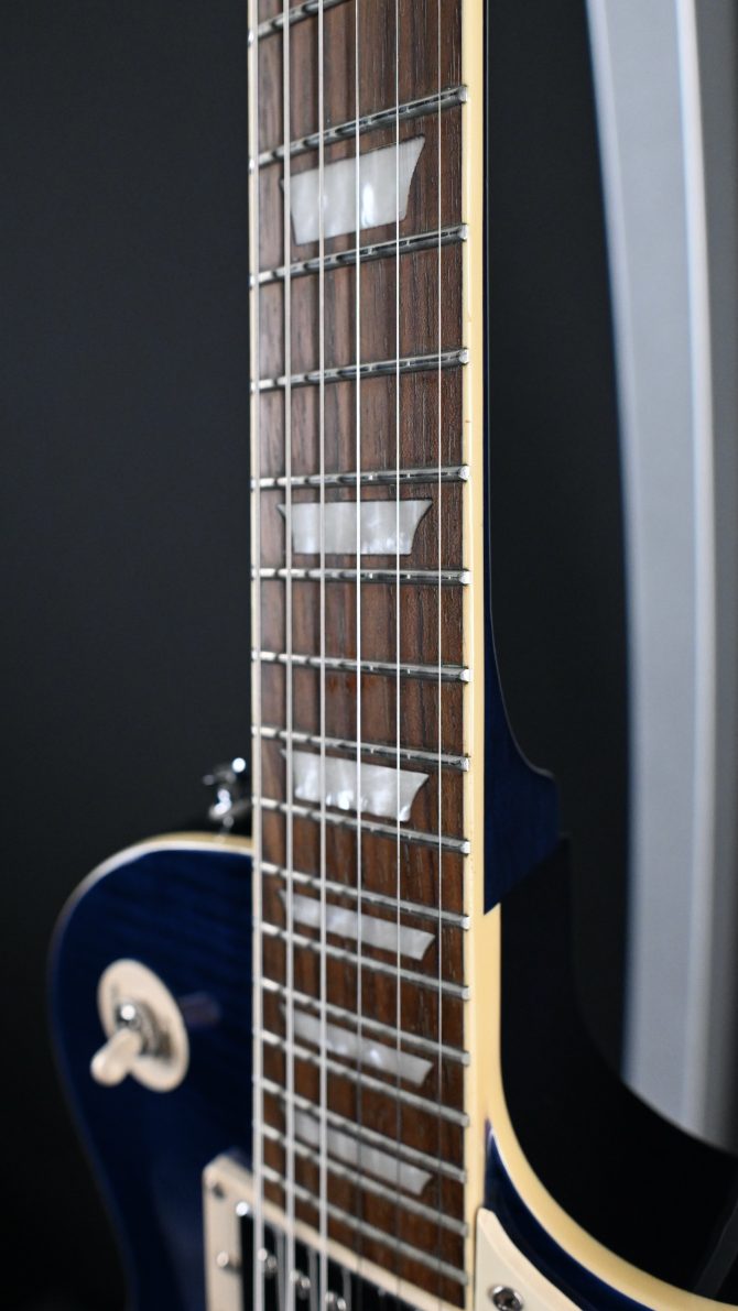Epiphone Les Paul Standard Plus Top Trans Blue Electric Guitar 2007