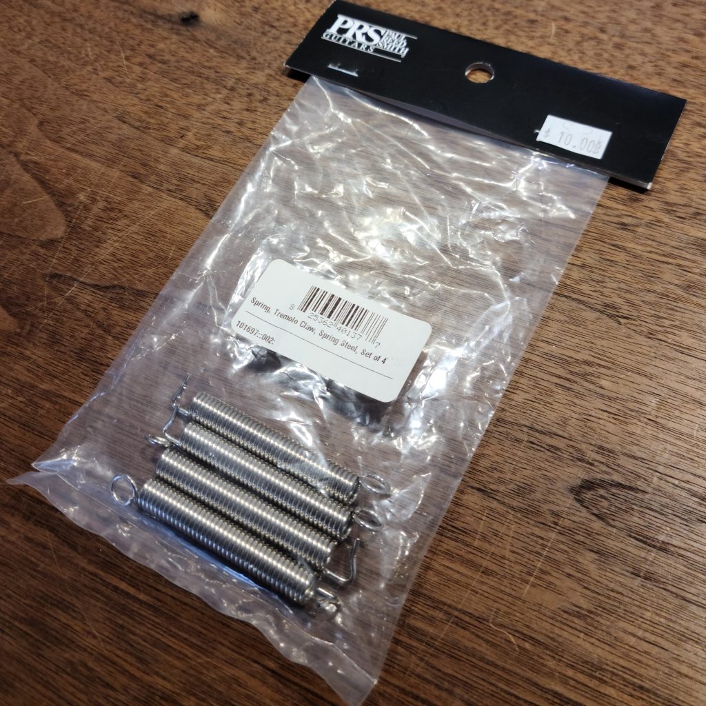 PRS Machined Tremolo Springs (4), Plated Spring Steel