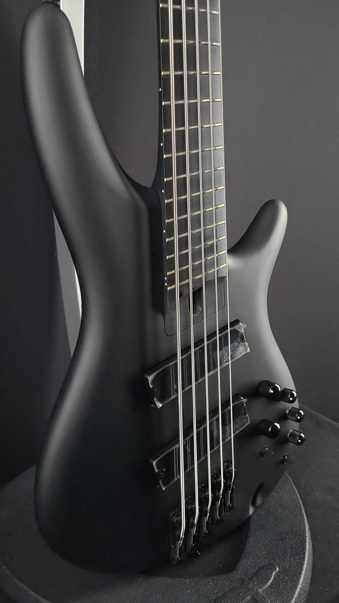 Ibanez Iron Label SRMS625EX-BKF Black Flat 5-String Bass #835