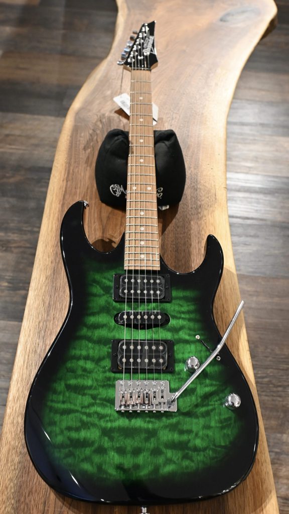 Ibanez Gio Series GRX70QA-TEB Transparent Emerald Burst #621