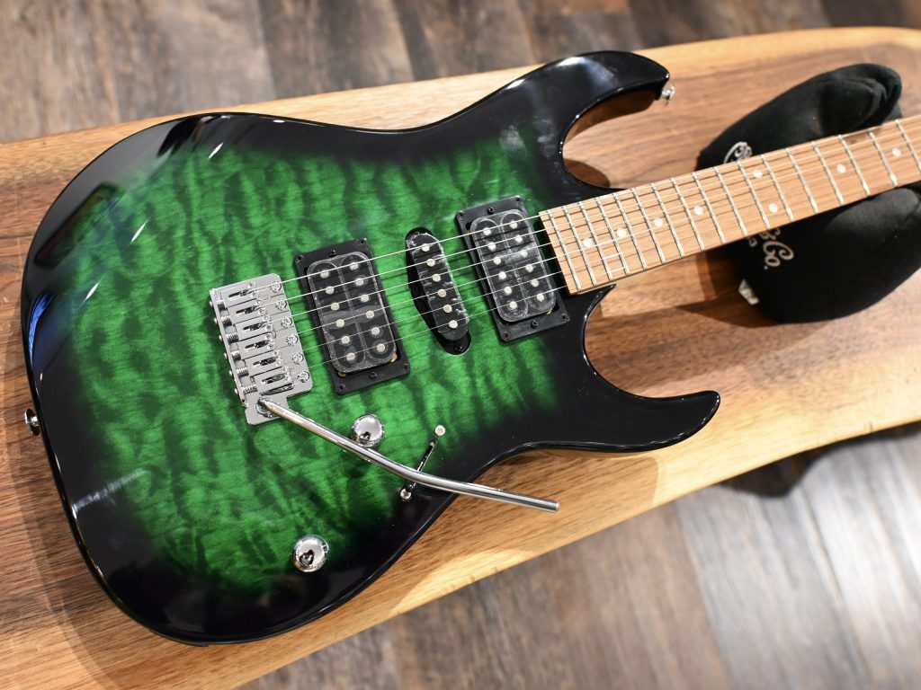 Ibanez Gio Series GRX70QA-TEB Transparent Emerald Burst #621