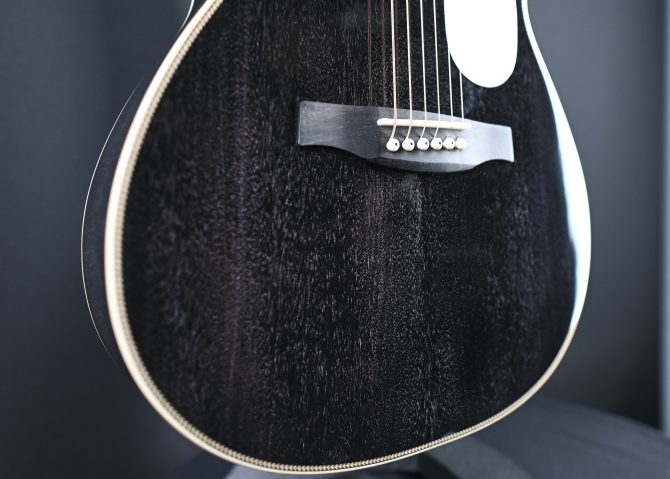 PRS SE P20E Tonare Parlor Acoustic Black Dog Hair #750