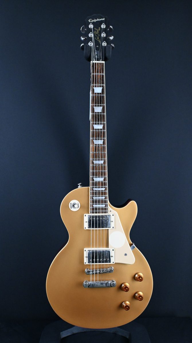Epiphone Les Paul Standard Metallic Gold Electric Guitar 2012