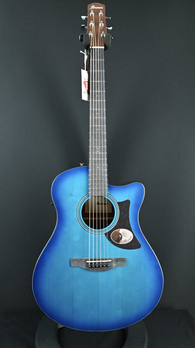Ibanez AAM50CE-SBO Sapphire Blue Burst Acoustic Guitar #143