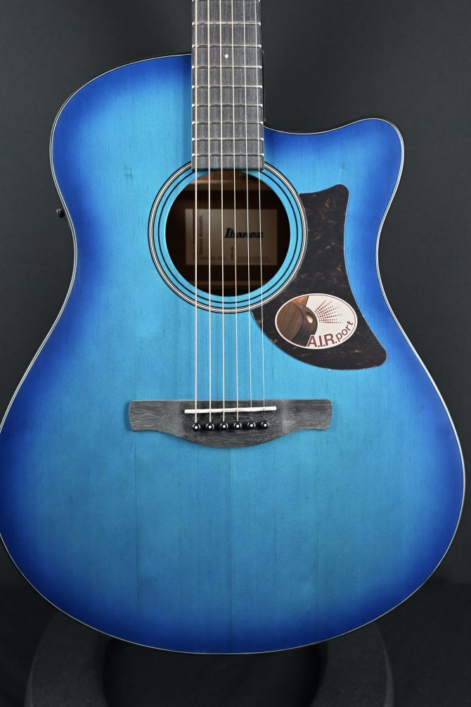 Ibanez AAM50CE-SBO Sapphire Blue Burst Acoustic Guitar #143