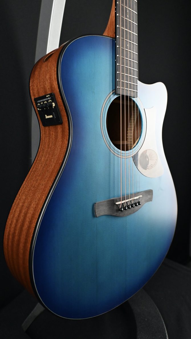 Ibanez AAM50CE-SBO Sapphire Blue Burst Acoustic Guitar #143
