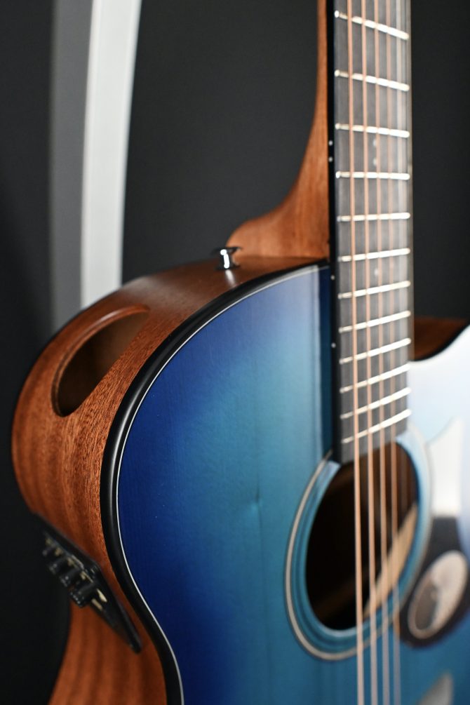 Ibanez AAM50CE-SBO Sapphire Blue Burst Acoustic Guitar #143