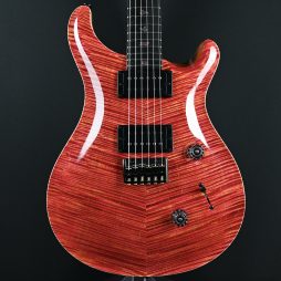 PRS Private Stock #12058 Custom 24 Hardtail Raspberry Lemon Stripe w/ Reverse Chevron Flame Maple Top