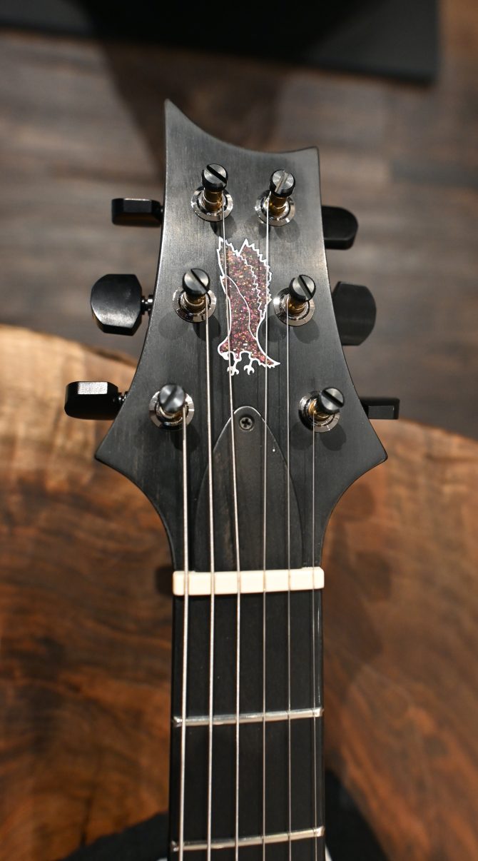 PRS Private Stock #12058 Custom 24 Hardtail Raspberry Lemon Stripe w/ Reverse Chevron Flame Maple Top