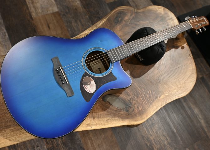 Ibanez AAM50CE-SBO Sapphire Blue Burst Acoustic Guitar #143