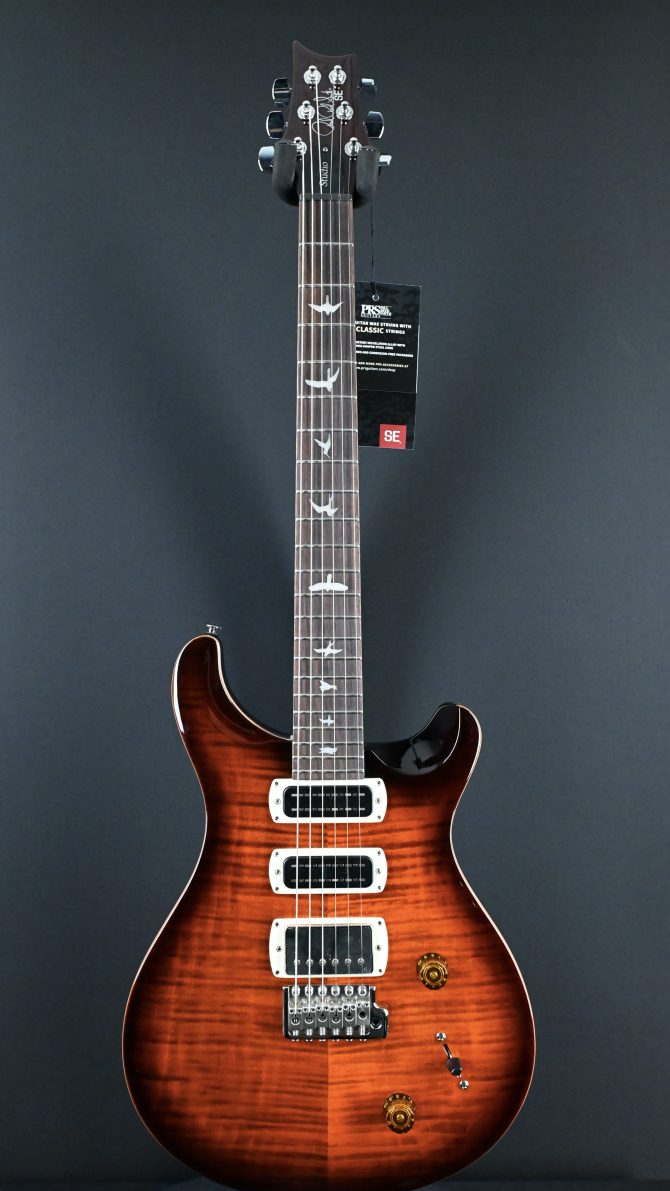 PRS SE Studio Orange Tiger Smokeburst Electric Guitar #821