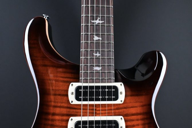 PRS SE Studio Orange Tiger Smokeburst Electric Guitar #821