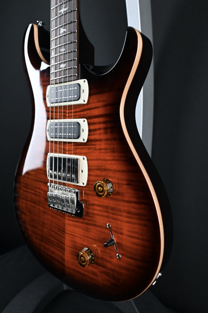 PRS SE Studio Orange Tiger Smokeburst Electric Guitar #821