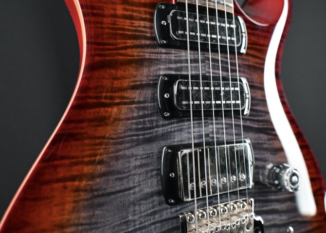 PRS SE Studio Charcoal Cherry Burst Electric Guitar #263